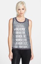 Thumbnail for your product : ASTR Sequin Pattern Tank