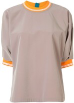 Thumbnail for your product : Kolor Logo Cuff And Collar Top
