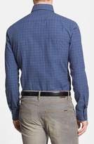 Thumbnail for your product : HUGO BOSS 'T-Simon' Slim Fit Check Cotton & Silk Sport Shirt