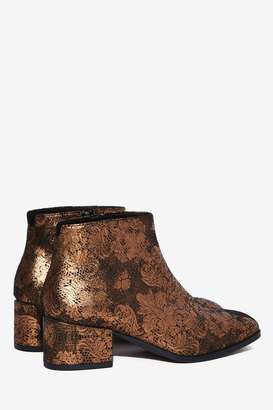 Factory Vagabond Daisy Leather Ankle Boot - Gold