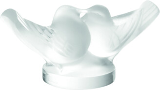 Lalique Crystal Doves Figurine