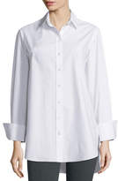 Thumbnail for your product : Joseph Emile Oversized Button-Front Poplin Blouse, White