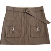 Thumbnail for your product : BCBGMAXAZRIA Beige Cotton Skirt
