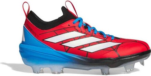 adidas Men's Adizero Impact 2.0 Spider-Man TPU Molded Baseball Cleats 11 Vivid Red/Core Black/Lucid Ray Blue