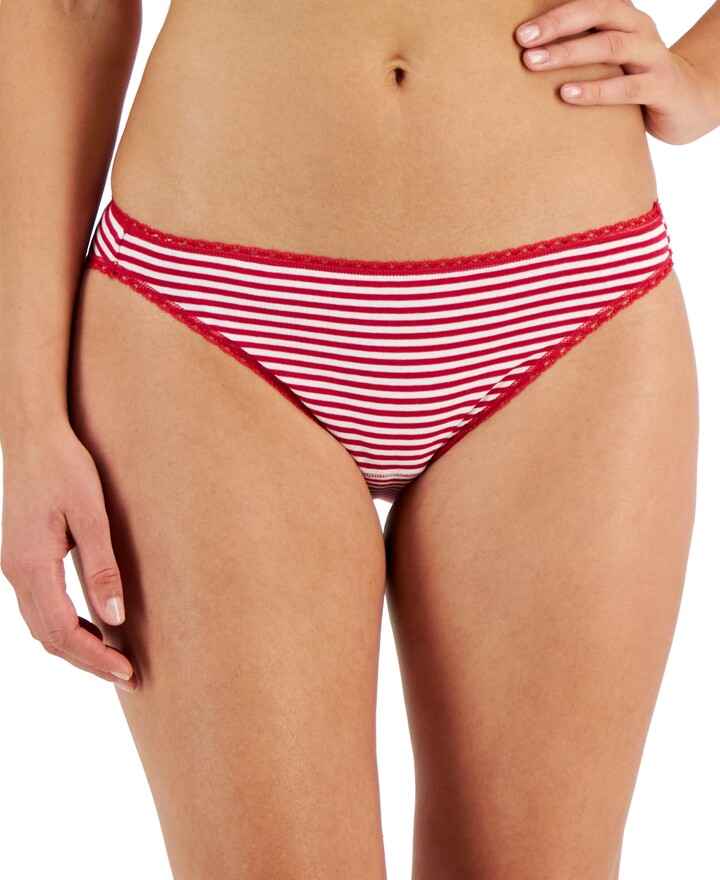 Jenni Women's Striped Bikini Underwear, Created For Macy's - Macy's