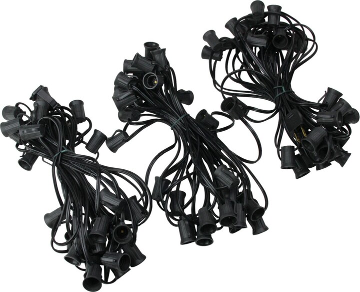 Northlight 100' Commercial C9 Christmas Light Socket Set 12" Spacing