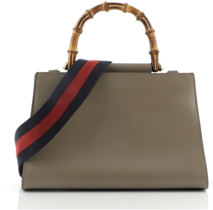 Gucci Nymphaea Top Handle Bag Leather Small ShopStyle