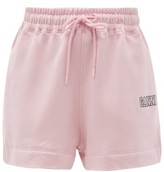 Thumbnail for your product : Ganni Software Organic Cotton-blend Track Shorts - Light Pink