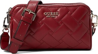 Leather handbag GUESS Red in Leather - 29813915