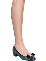 Thumbnail for your product : Ferragamo 40mm Vara Zigzag Patent Leather Pumps