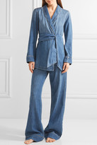 Thumbnail for your product : Equipment Lafayette Cotton-chambray Pajama Set - Mid denim