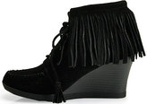 Thumbnail for your product : Minnetonka 84020 - Suede Fringe Wedge Bootie