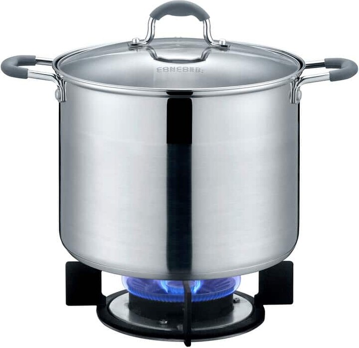 Concord 5 qt. Stainless Steel Stock Pot with Glass Lid