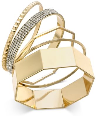 Thalia Sodi Gold-Tone 5-Pc. Set Pavandeacute; Bangle Bracelets, Created for Macy's