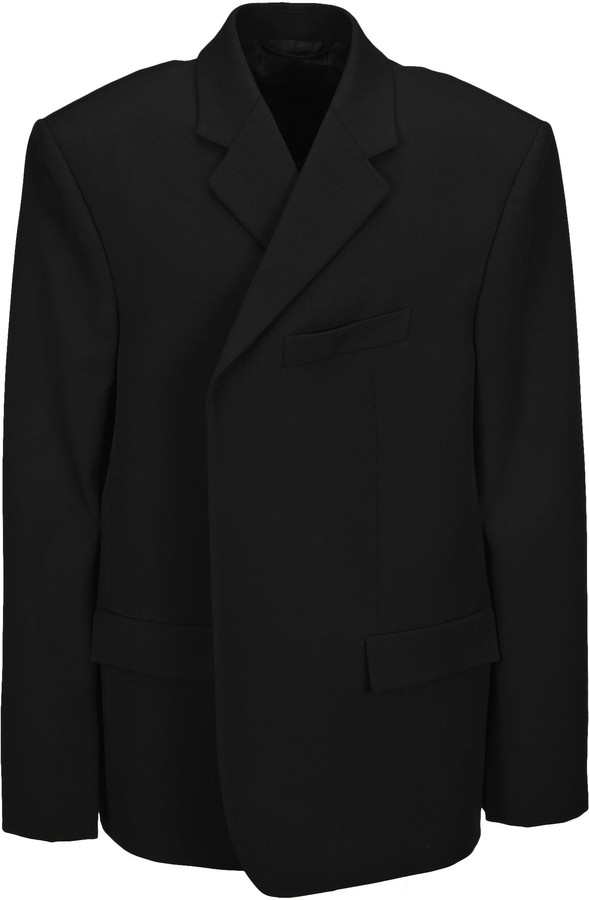 balenciaga light single breasted jacket