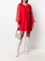 Thumbnail for your product : MSGM Tweed And Lace Mini Dress