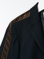 Thumbnail for your product : Fendi Kids FF trim blazer