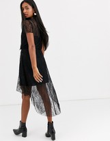 Thumbnail for your product : Stradivarius lace dress in black