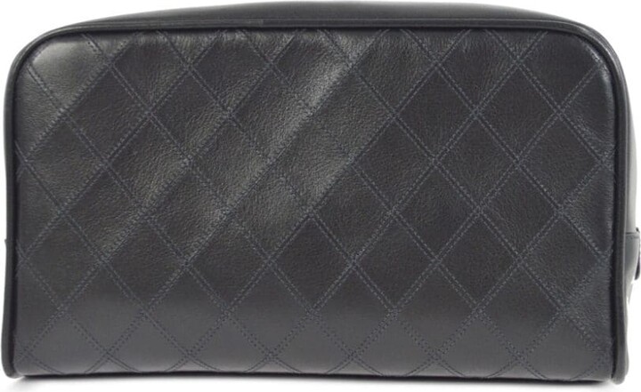 Chanel Pre Owned 1990 Diamond-Quilted Cosmetic Pouch - ShopStyle Makeup &  Travel Bags