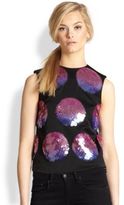 Thumbnail for your product : Opening Ceremony Paillette Polka Dot Tank