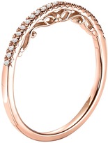 Thumbnail for your product : Simply Vera Vera Wang 14k Rose Gold 1/10-ct. T.W. Diamond Wedding Band