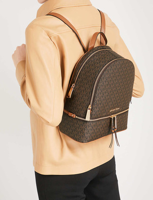 rhea medium leather backpack
