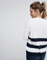 Thumbnail for your product : Jack Wills Pleated Stripe Hem Sweater