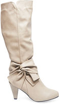 Thumbnail for your product : Wet Seal Faux Leather Heeled Bow Boots