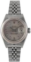 Thumbnail for your product : Rolex Pre-Owned Ladies Steel Datejust Watch. Silver Diamond Dial. Reference 69174