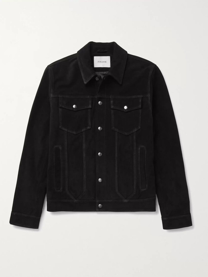 suede jean jacket mens