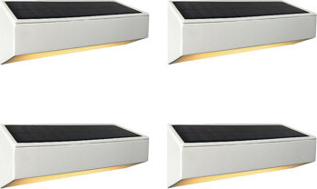 Deck Impressions Wall Wash Light Attaches to Exterior Walls, Fences, Gutters, and Fascia Boards LED Solar Power Dusk to Dawn