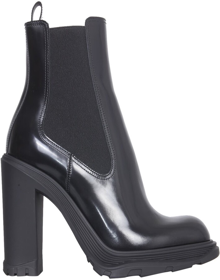 rubber heel booties