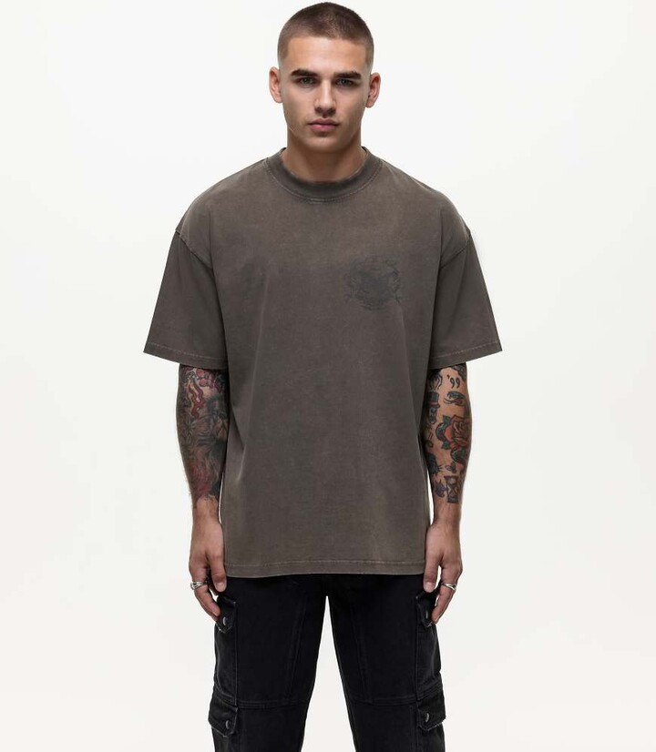 Good For Nothing overiszed t-shirt with logo script back print in