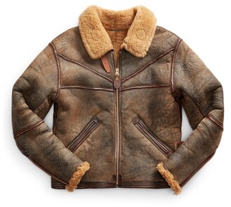 double rl leather jacket