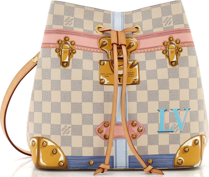 Louis Vuitton NEW Summer Blue Monogram Giant By The Pool Neonoe BB