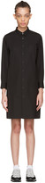 Tricot Comme des Garçons - Robe chemise en popeline noire