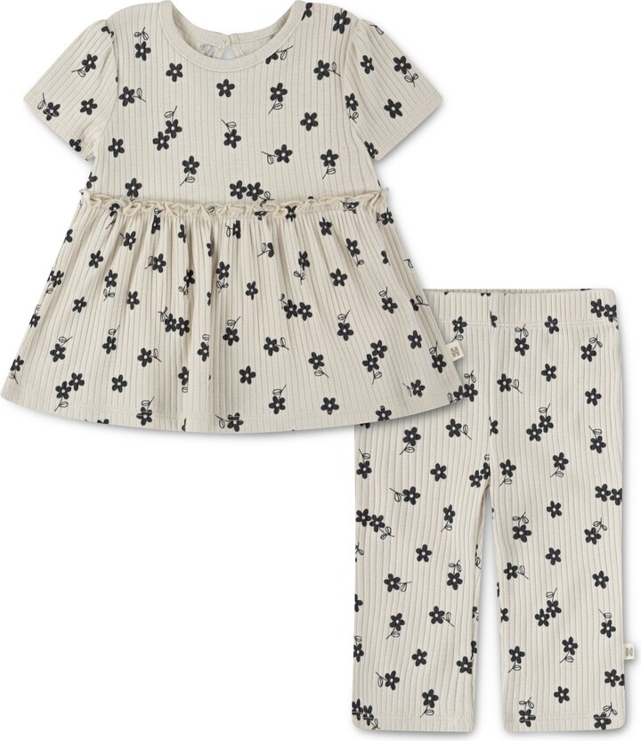 Huggies Ribbed Babydoll Top & Leggings Set