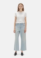 Thumbnail for your product : Alexander Wang Cropped Loose Kick Bleach Jeans Bleach Size: W 24