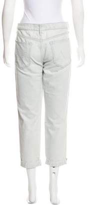 Mother Mid-Rise Straight-Leg Jeans