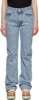 Thumbnail for your product : Off-White Blue Monogram Cool Baggy Jeans