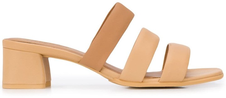 three strap platform sandals