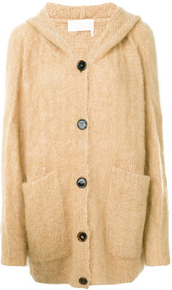 Chloé hooded cardi-coat