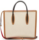 Thumbnail for your product : Christian Louboutin Paloma Large Canvas And Leather Tote Bag - Ivory Multi