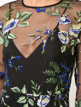 Diane von Furstenberg Sheer Floral Dress