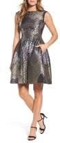 Thumbnail for your product : Anne Klein Jacquard Fit & Flare Dress