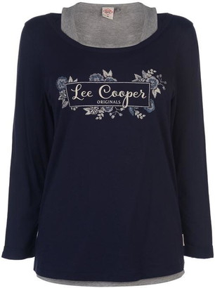 Lee Cooper Double Layer T Shirt Ladies
