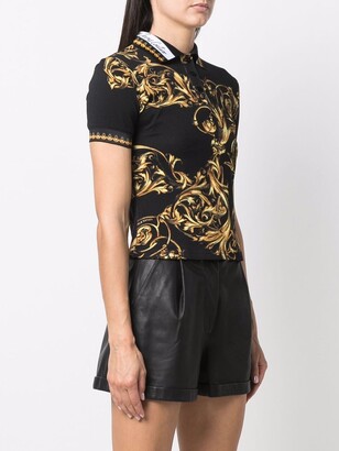 Versace Jeans Couture Barocco-print polo shirt
