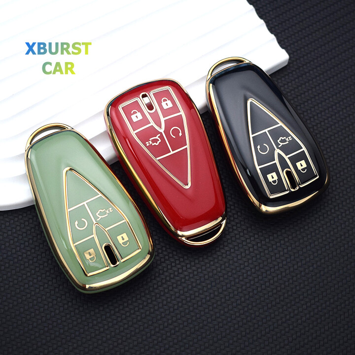 Xburstcar 3/4/5 Buttons Car Remote Key Case Cover Shell Fob Protector Bag Holder for Changan CS35 Plus CS55 Plus CS75 Plus 2019 2020