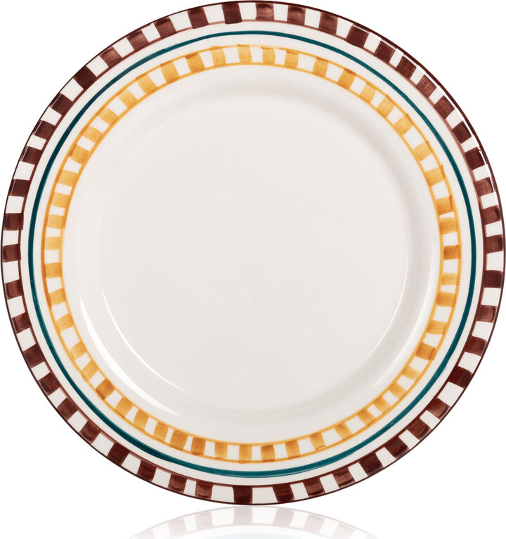 Valsa Home Charlotte Hand-Painted Dinner Plate