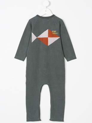 Bobo Choses fish embroidery jumpsuit